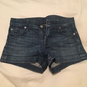 7 for all mankind denim shorts